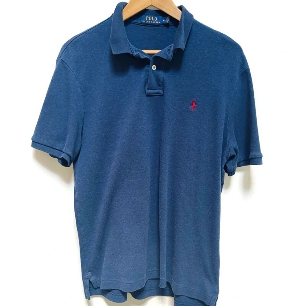 Polo Ralph‎ Lauren Men's Navy Short Sleeve Polo Shirt - Medium